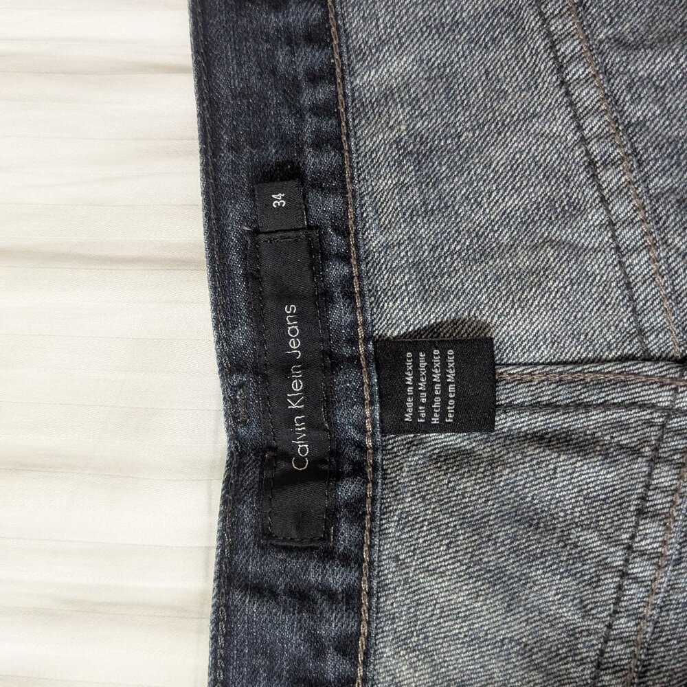 Calvin Klein Jeans Men's Y2K Indigo Wash Relaxed Straight Denim Jeans Size 34x34